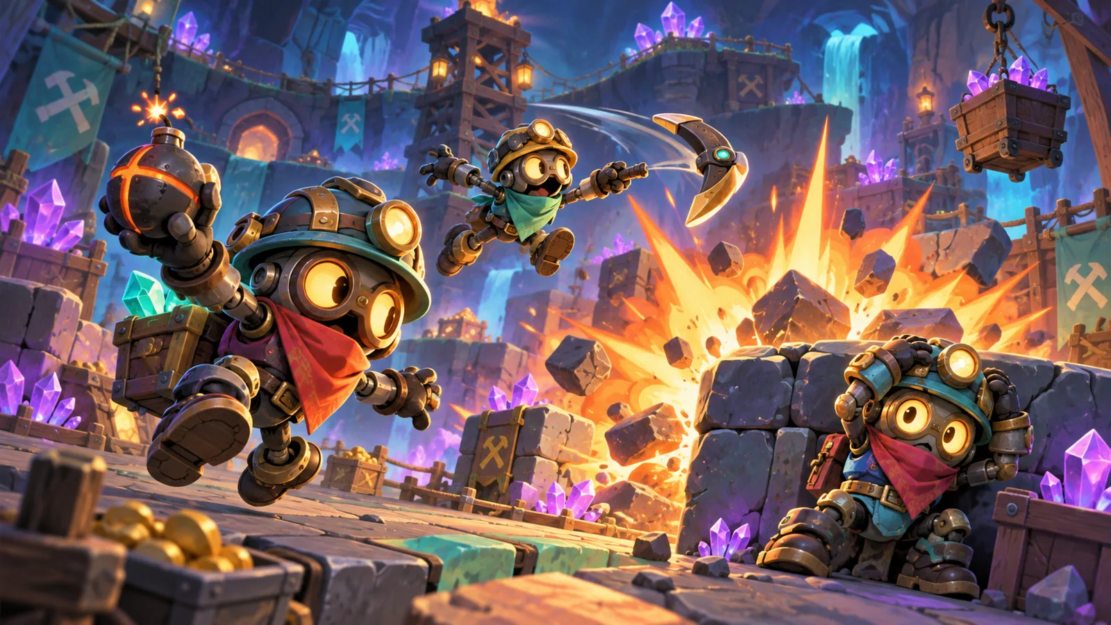 Ilustración promocional de Exploding Mines
